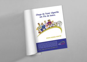 anúncio publicitário para revista