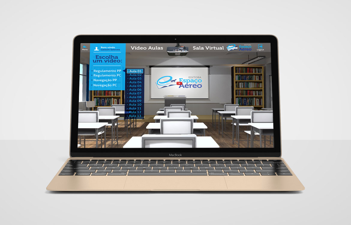 criação de sala de aula online