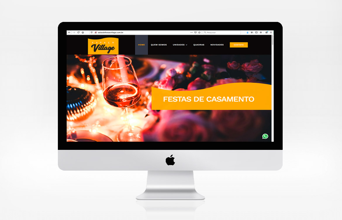 Criação de site para Salão de Festa