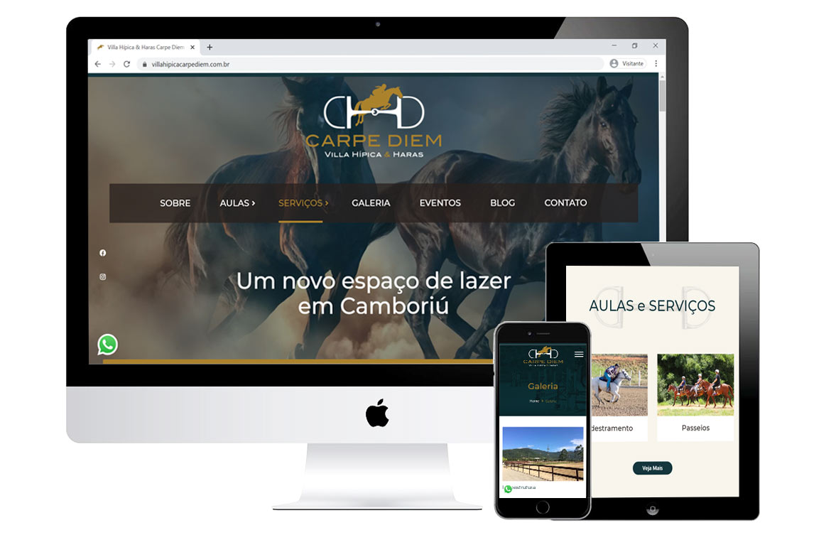 Criação de site para Haras