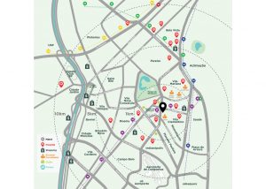 ilustração mapa para lançamento imobiliário