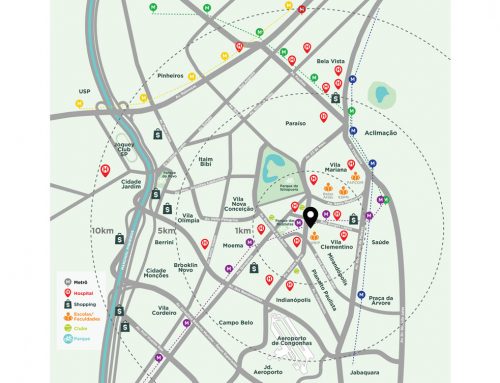 Ilustração Mapa para Lançamento Imobiliário